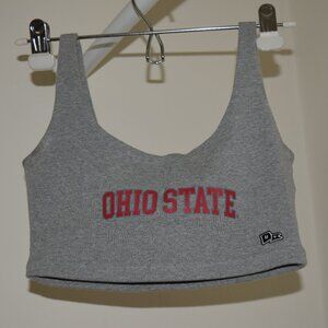 Hype And Vice Cropped Grey “Ohio State” Bra Top - Size Medium :